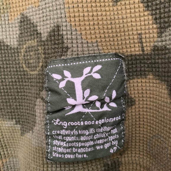 Vintage LRG Lifted Research Group O.G. Army Thermal Embroidered Shirt, Size XL - Picture 5 of 10